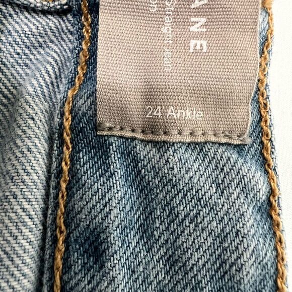 Everlane The Curvy 90’s Straight High Rise Ankle Jeans New Size 24 - Picture 2 of 14